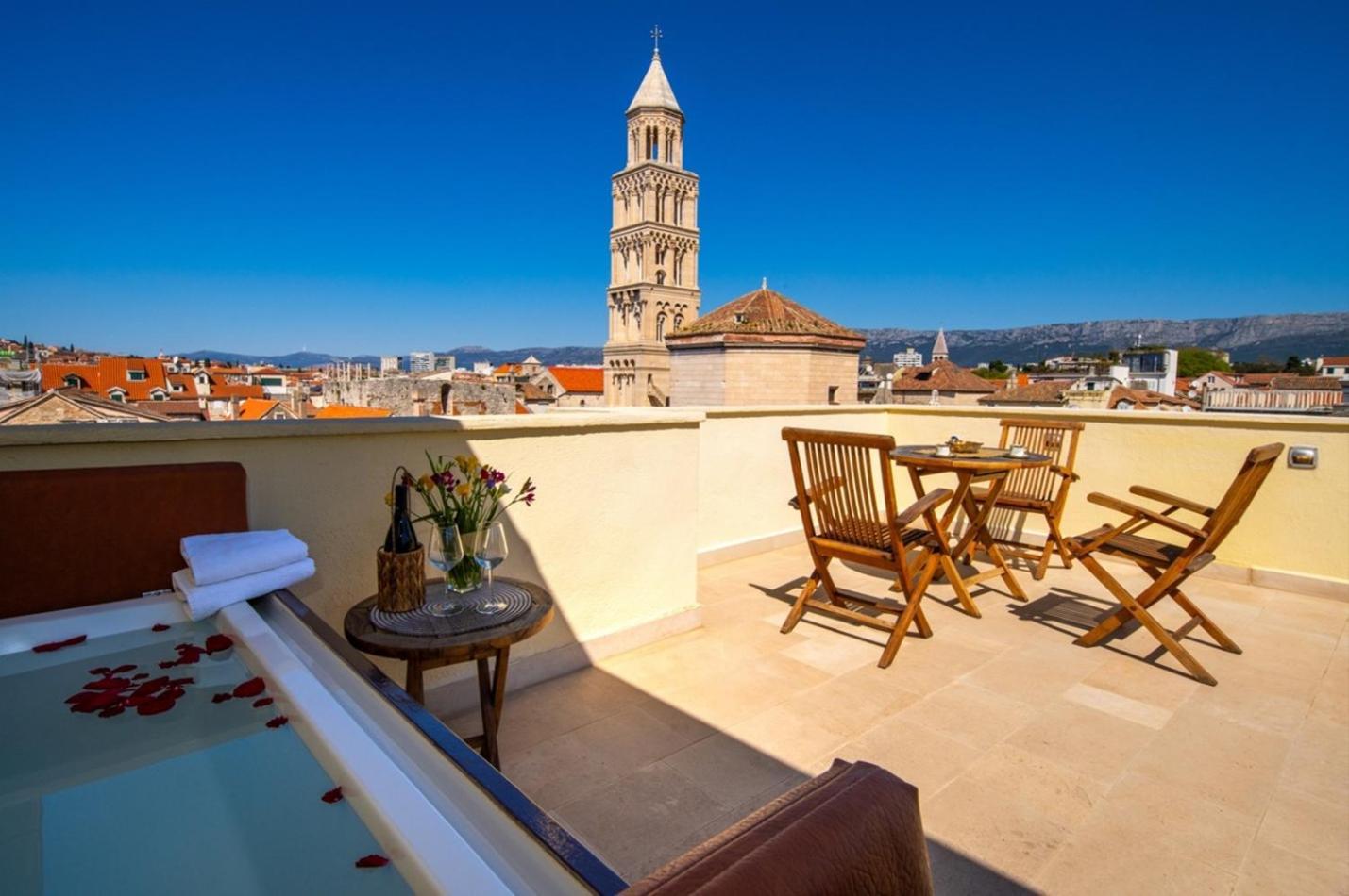 スプリトTerazza Grande In Diocletian Towerアパートメント エクステリア 写真