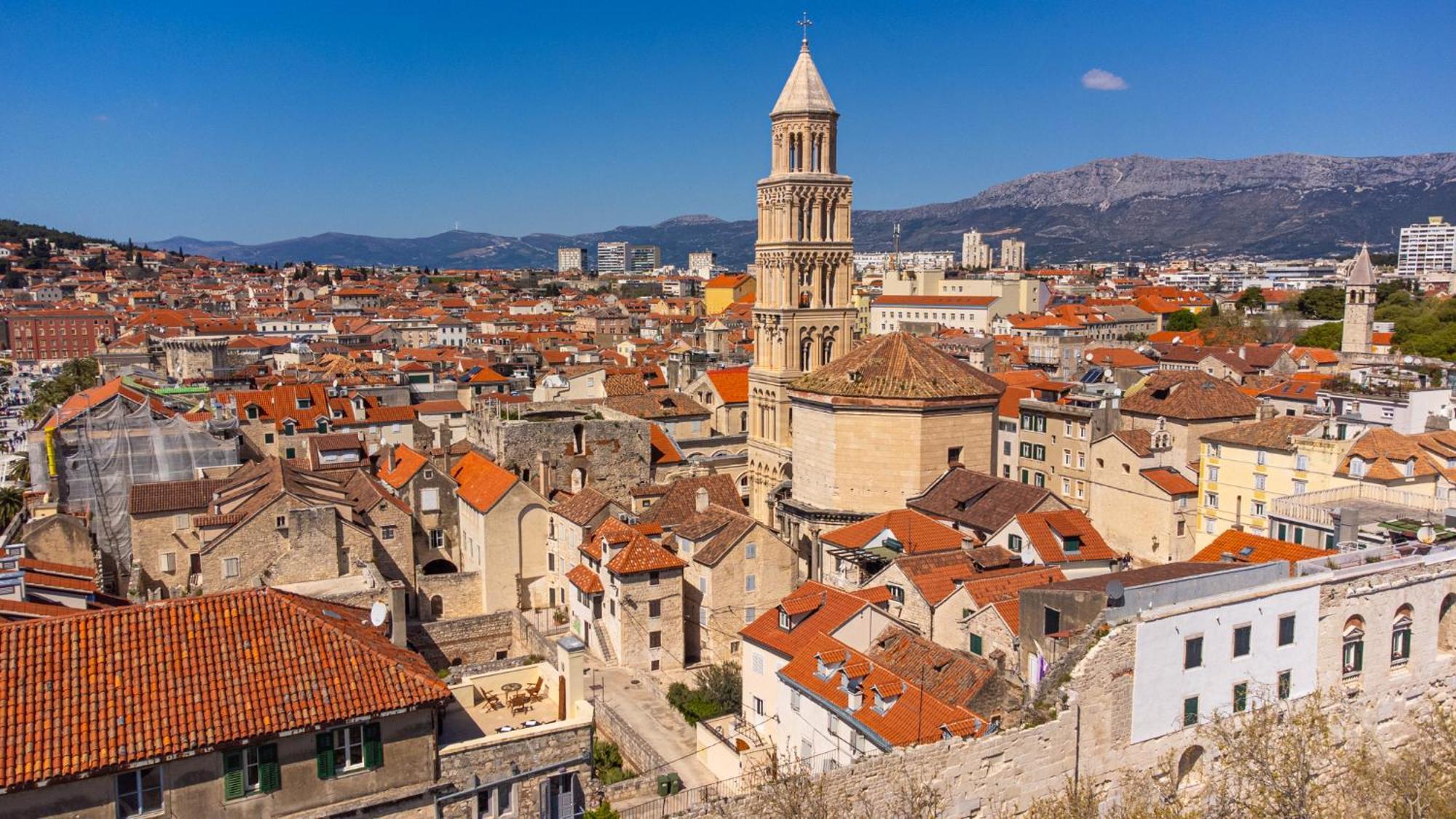 スプリトTerazza Grande In Diocletian Towerアパートメント エクステリア 写真
