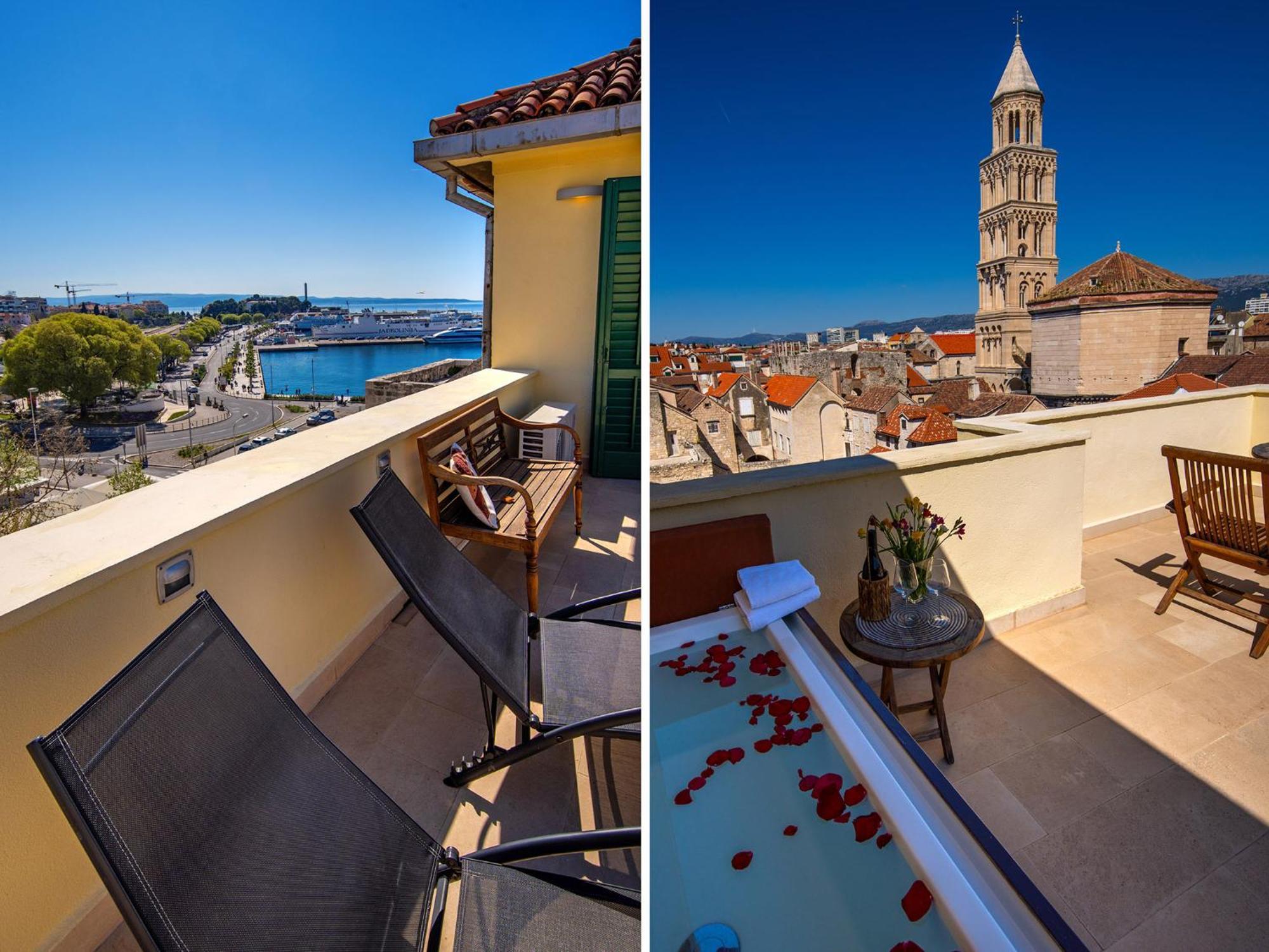 スプリトTerazza Grande In Diocletian Towerアパートメント エクステリア 写真