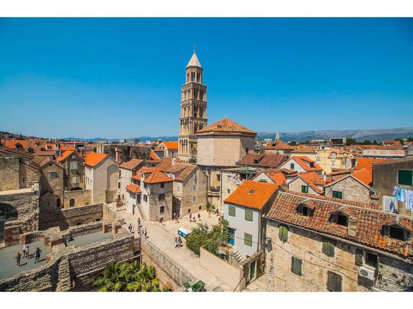 スプリトTerazza Grande In Diocletian Towerアパートメント エクステリア 写真